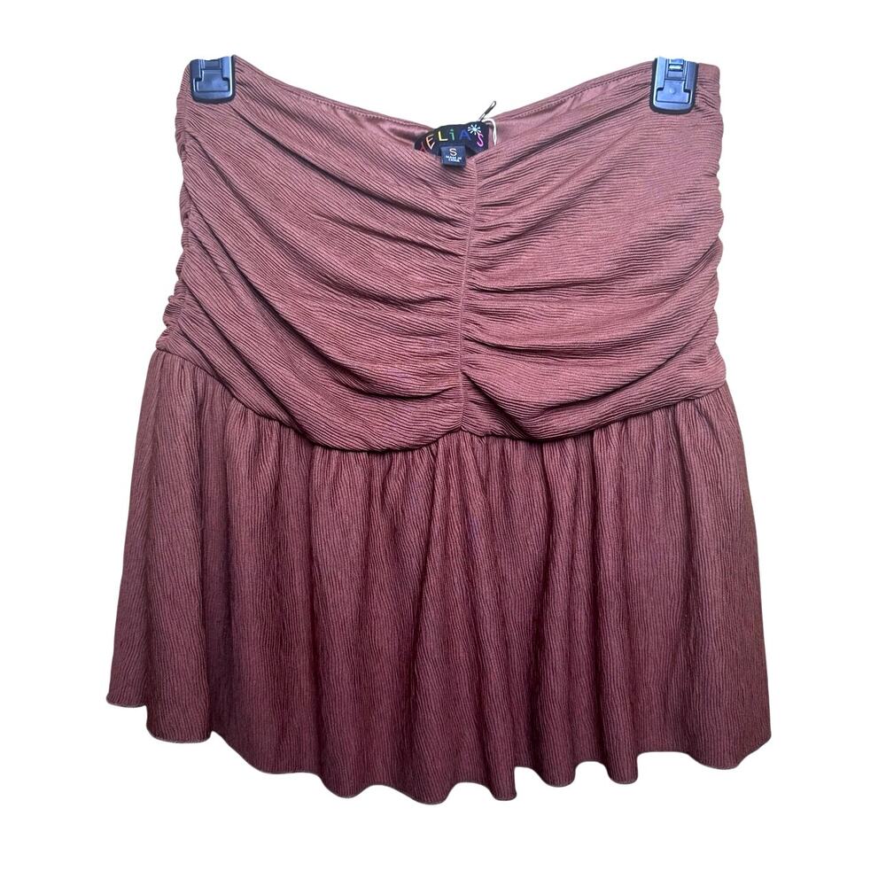 Delia’s Brown Mini Skirt Fairy Cottagecore vibes Size Small NWOT